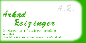 arkad reizinger business card